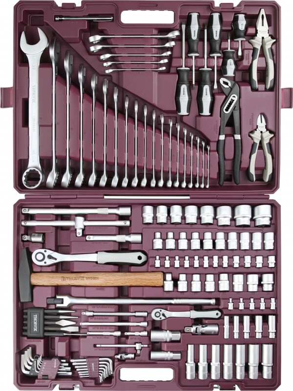 Набор инструмента Thorvik 1/4", 1/2"DR 127 предм TS127 54014