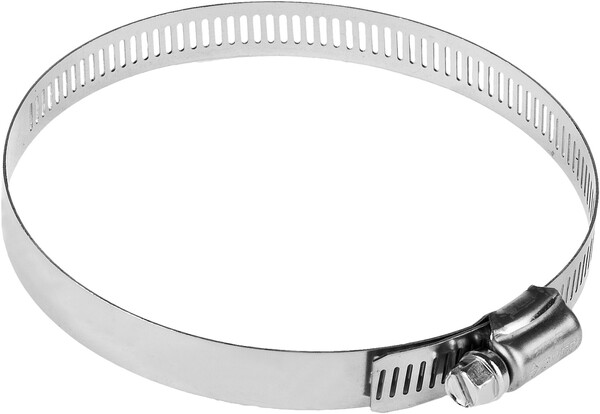 Хомут Зубр Профессионал НХ-12П, 91 - 114 мм, просечная лента 12.7 мм, 50 шт, нержавеющий  37815-091-114-50 