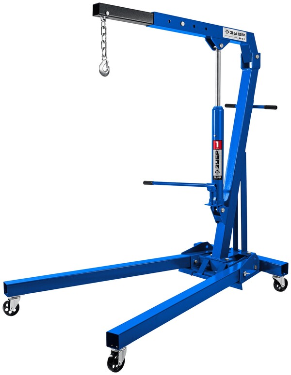 Кран гидравлический ЗУБР Профессионал КГС-1 1т 25-2060мм складной 43011-1