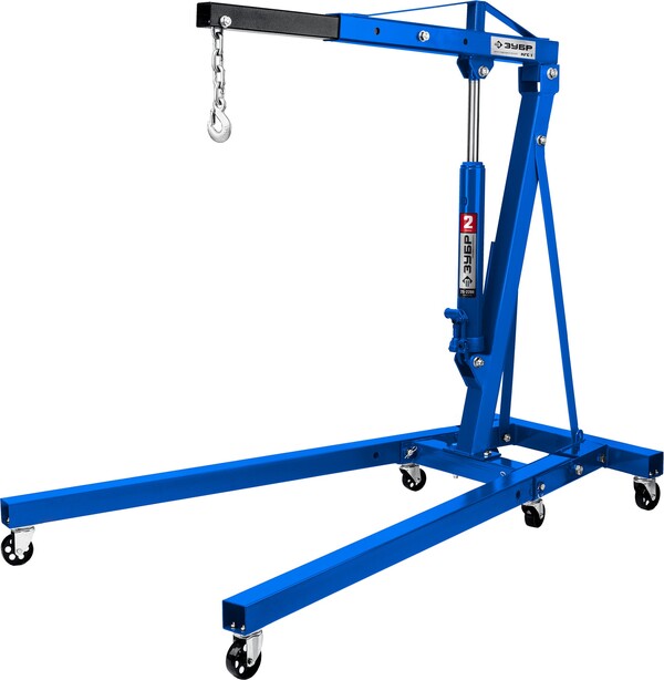 Кран гидравлический ЗУБР Профессионал КГС-2 2т 25-2200мм складной 43011-2