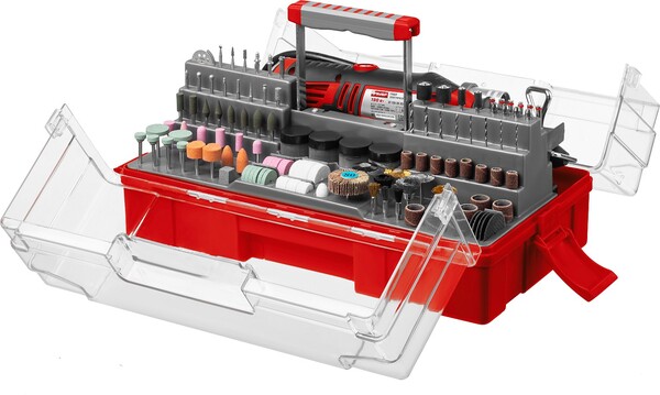 Гравер ЗУБР + набор мини-насадок 242 предмета, 130 Вт ЗГ-130ЭК H242