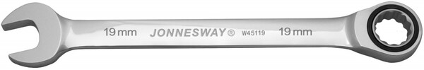 Ключ гаечный комбинированный Jonnesway трещоточный 19мм W45119 48088