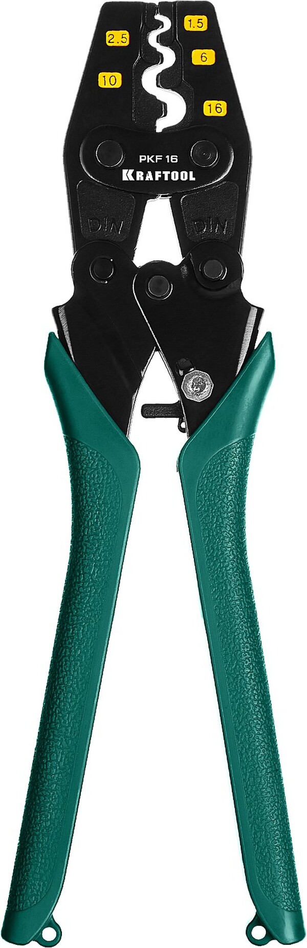 Пресс-клещи KRAFTOOL PKF-16, 1.5 - 16 мм2, для медных наконечников и гильз, усиленные  45466