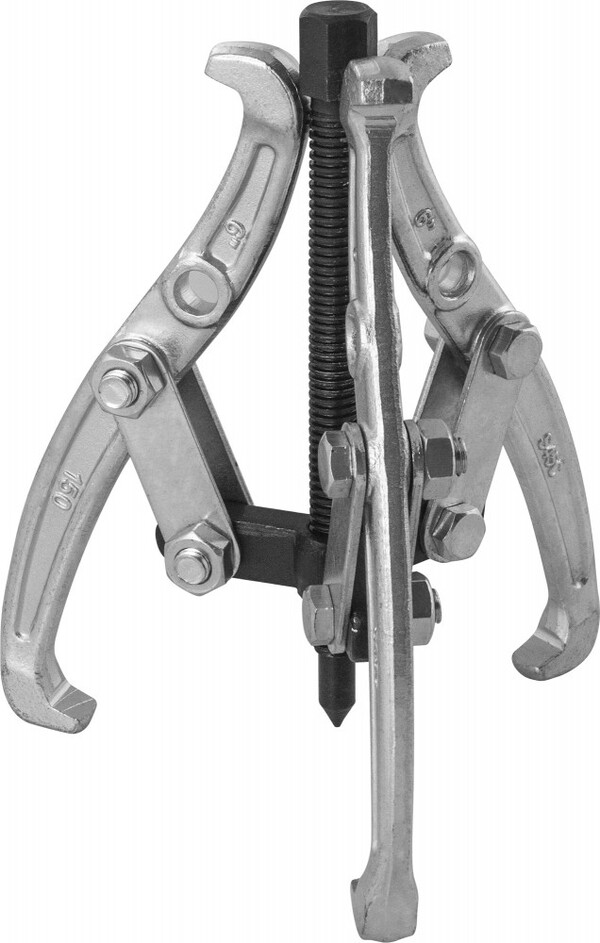 Съемник Thorvik с тремя поворотными двусторонними захватами 150 мм, диапазон захватов 60-152 мм AGP36