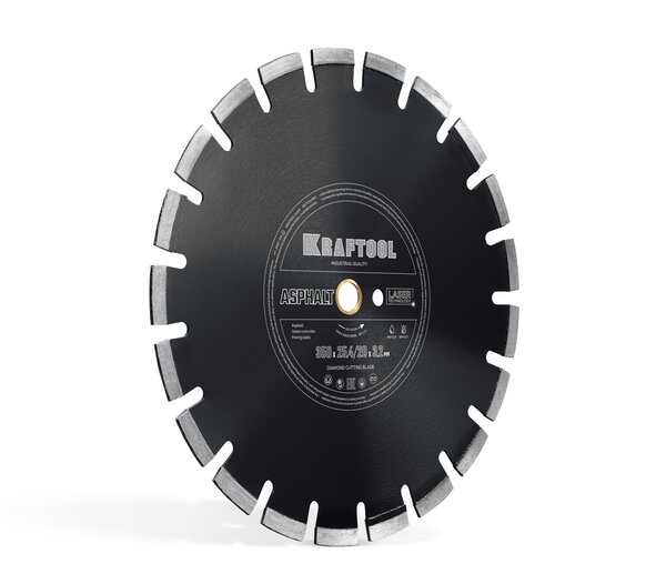 Диск алмазный Kraftool ASPHALT 350мм 25.4/20мм 12*3.2 мм  36687-350  36687-350_z01