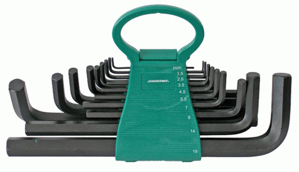 Комплект коротких угловых шестигранников Jonnesway H01MH118S
