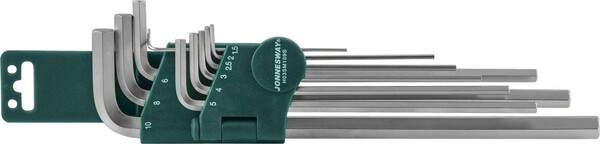 Набор ключей шестигранных Jonnesway длинных 1,5-10мм 9шт H03SM109S
