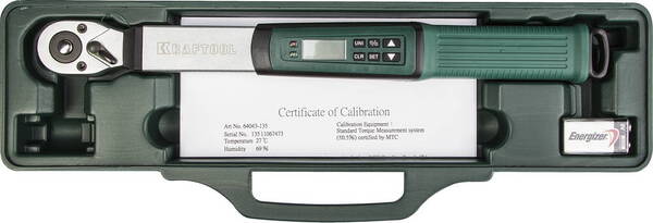 Ключ динамометрический KRAFTOOL DIGITAL, 3/8″, 10 - 135 Н·м, 64043-135