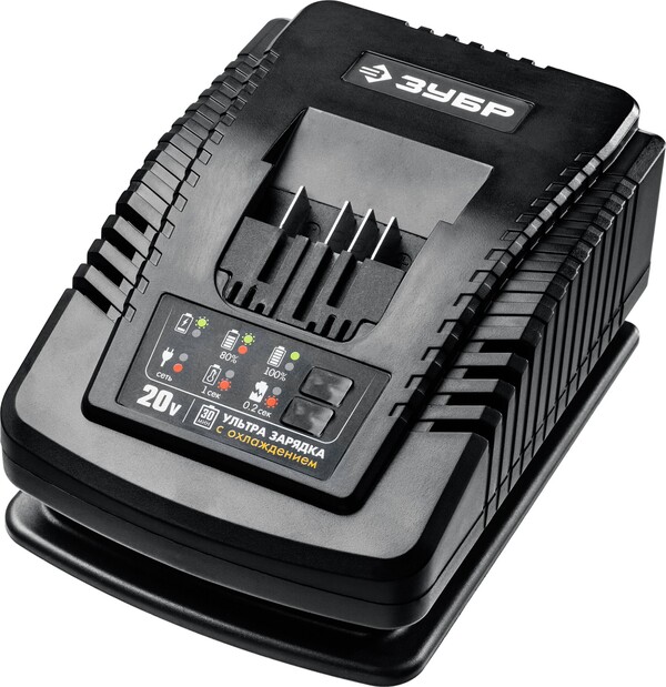 Зарядное устройство ЗУБР Профессионал T7, 20В, 6А для Li-Ion АКБ RT7-20-6