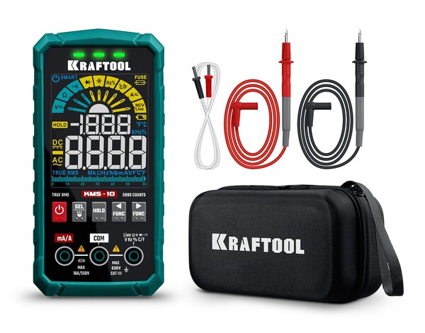 Смарт-мультиметр KRAFTOOL KMS-10 цифровой 59872