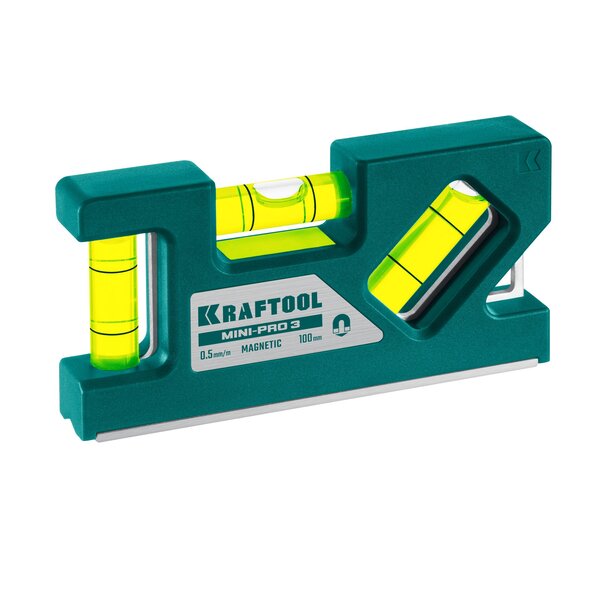 Уровень магнитный компактный KRAFTOOL 100 мм Mini-Pro 3  20шт  34861-010