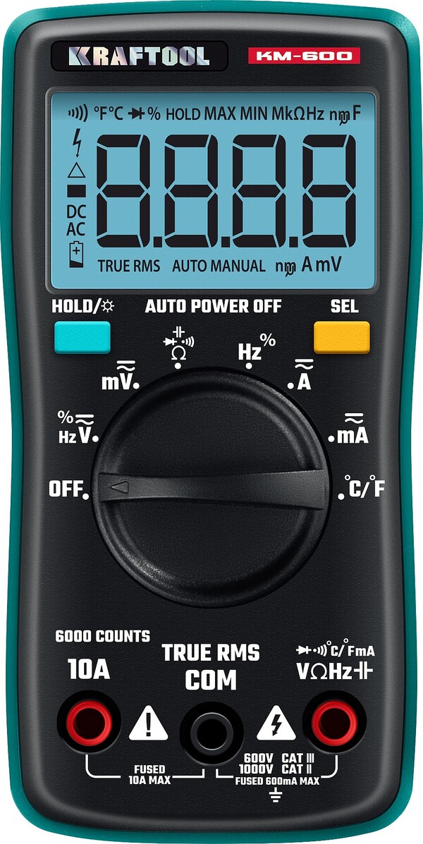 Мультиметр цифровой Kraftool KM-600 59854