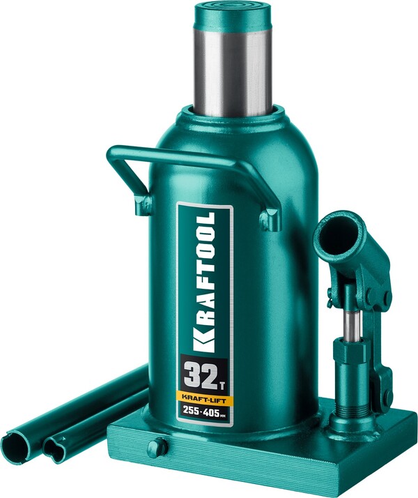 Домкрат гидравлический бутылочный Kraftool KRAFT-LIFT, 32 т, 255-405мм 43462-32_z01