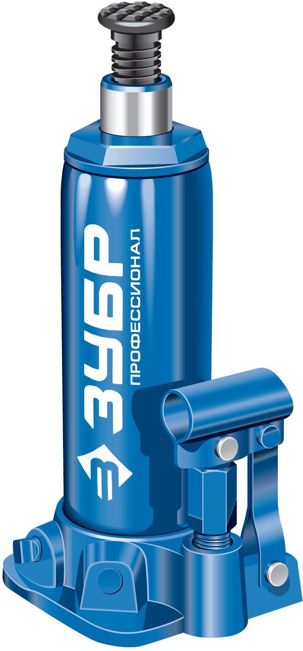 Домкрат бутылочный гидравлический Зубр Профессионал в кейсе 6 т, 215 - 415 мм  43060-6-K  43060-6-K_z01