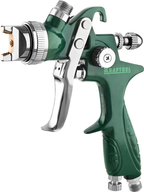Краскораспылитель пневматический KRAFTOOL AirKraft, HVLP, 1.7 мм, с верхним бачком  06522-1.7 