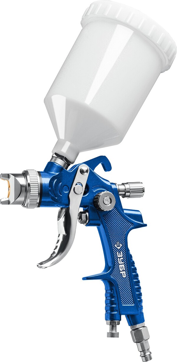 Краскопульт пневматический Зубр Профессионал PRO 600, HVLP, 1.7мм с верхним бачком 06563-1.7_z01