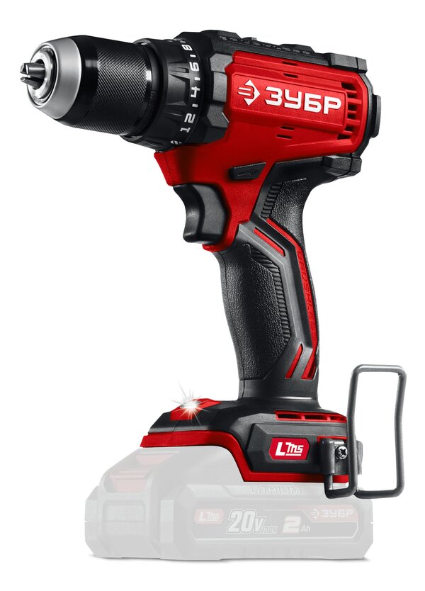 Аккумуляторная дрель-шуруповерт Зубр 20В 65Н·м без АКБ LMS  ДБ-65