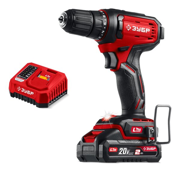 Аккумуляторная дрель-шуруповерт Зубр 20В 40Н·м 1АКБ LMS 2А·ч ДШ-40-21