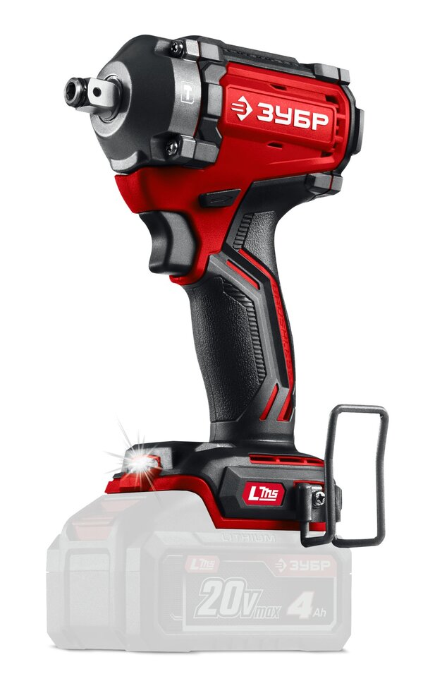 Аккумуляторный гайковерт ЗУБР 20 В, 350 Н·м, без АКБ  LMS , ударный ГБУ-350