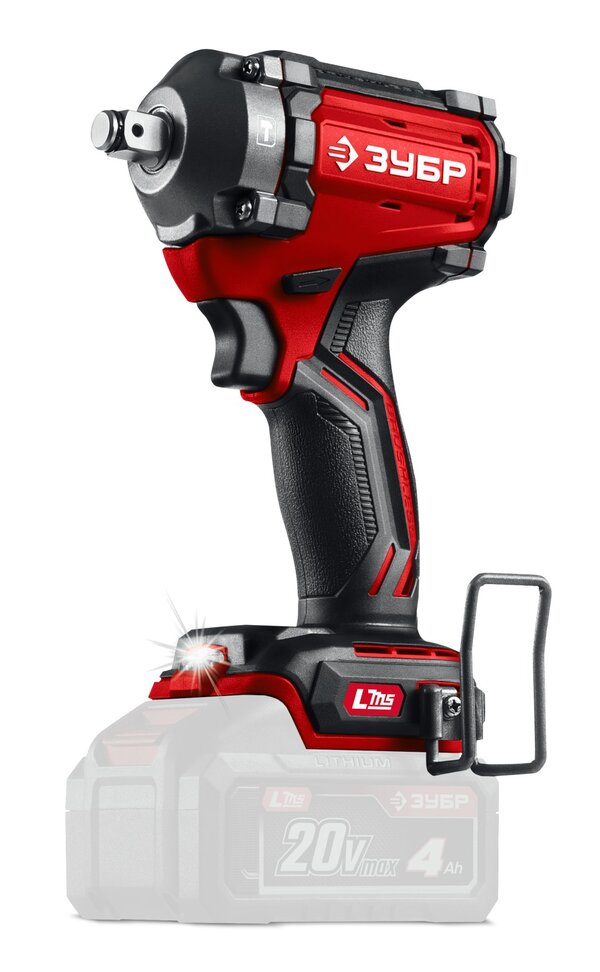 Аккумуляторный гайковерт ЗУБР 20 В, 500 Н·м, без АКБ  LMS , ударный ГБУ-500