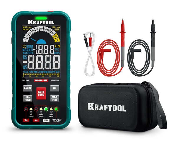 Смарт-мультиметр KRAFTOOL KMS-15 цифровой 59870