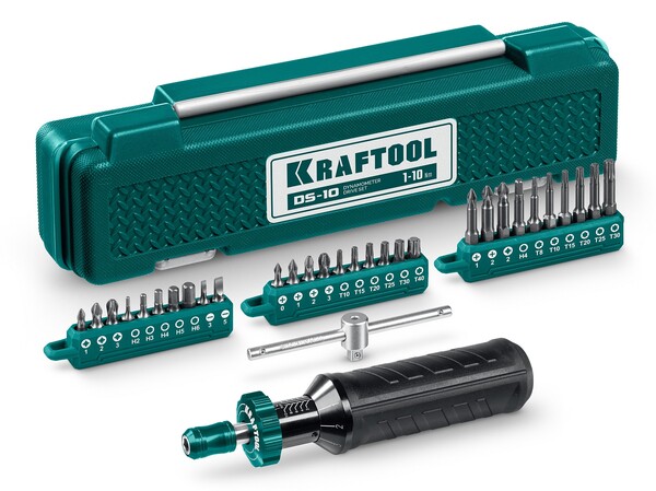 Отвертка динамометрическая Kraftool 1-10Нм 64037
