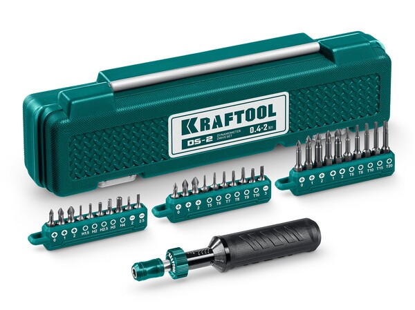 Отвертка динамометрическая Kraftool 0.4-2Нм 64034