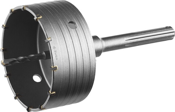 Коронка по бетону Зубр Профессионал с державкой 125мм SDS-max 12Т 2918-125