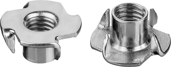 Гайка врезная ЗУБР DIN 1624, M10 x 12 мм, цинк, 5 кг 303780-10
