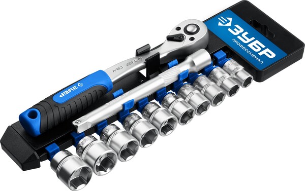 Набор торцовых головок Зубр Профессионал ТС-12Б, 12 предм.  3/8″  27646-H12_z01