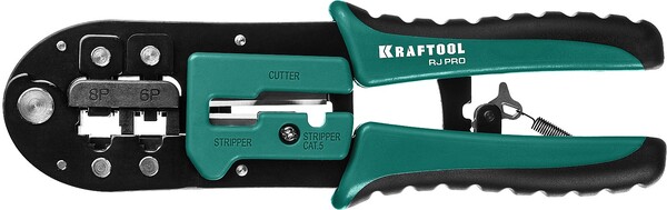 Кримпер универсальный Kraftool RJ-Pro (RJ45, RJ11,RJ12) 22698