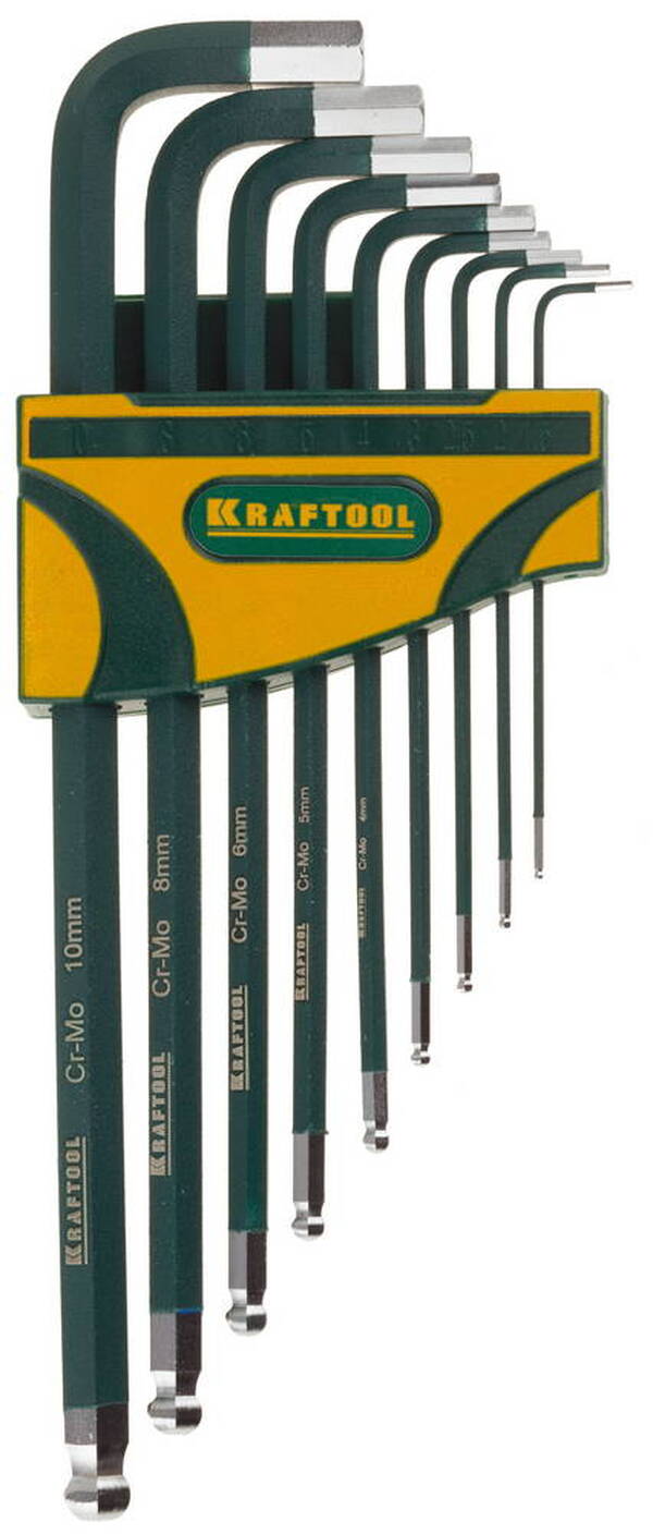 Набор ключей имбусовых Kraftool длинных 9шт  27445-H9 