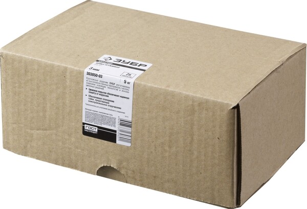 Шайба ЗУБР DIN 127, 3 мм, цинк, 5 кг, пружинная  303850-03 