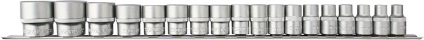 Набор головок торцевых Thorvik 1/2"DR на держателе, 8-32 мм, 18 предметов S13S1118SM