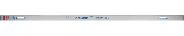 Правило с уровнем и ручками Зубр ППУ-Р 3м, точность 0.5мм/м, 2 глазка 1075-3.0_z01