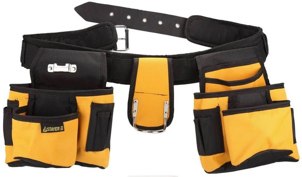 Сумка поясная Stayer Эксперт 18 карманов 38640