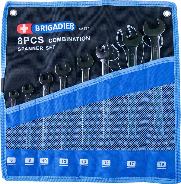 Набор ключей комбинированных Brigadier 8шт 52137