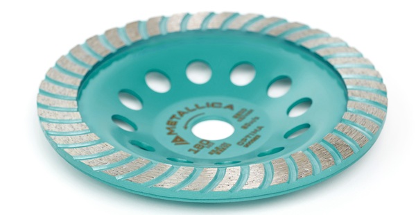 Чашка алмазная турбированная METALLICA Optima 180*22,2мм,  по бетону  900925