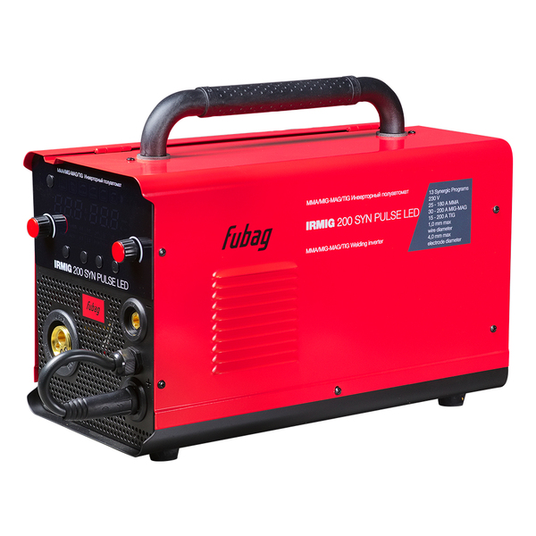 Сварочный полуавтомат инверторный Fubag IRMIG 200 SYN PULSE LED   с горелкой 250А в комплекте  646405