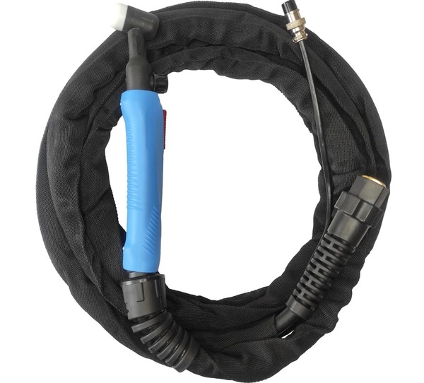 Горелка ПРОФЕССИОНАЛ TIG WP 17 FV-4м  КНОПКА+ВЕНТИЛЬ  1000190