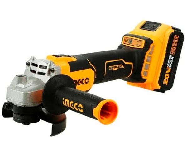 Аккумуляторная угловая шлифовальная машина INGCO CAGLI271532 с 2-мя АКБ и з/у