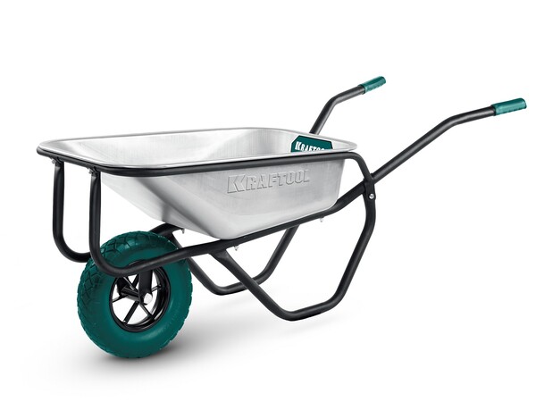 Тачка строительная Kraftool MAXDrive-1 110л 260кг оноколесная 39862