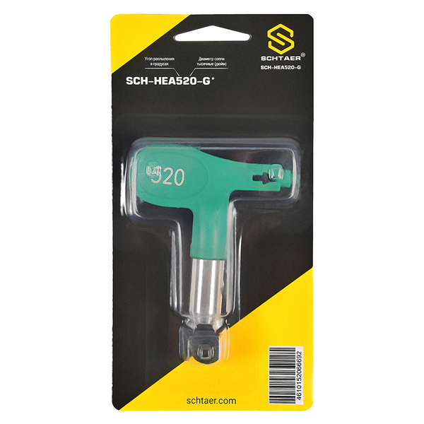 Cопло реверсивное безвоздушное Schtaer зеленый SCH-HEA520-G