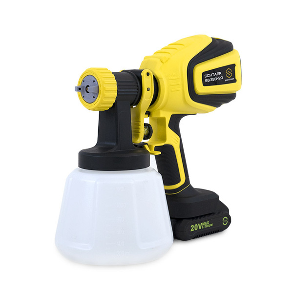 Краскопульт аккумуляторный Schtaer, DC 20V/2.0Ah, сопло 2.0 S638B-20