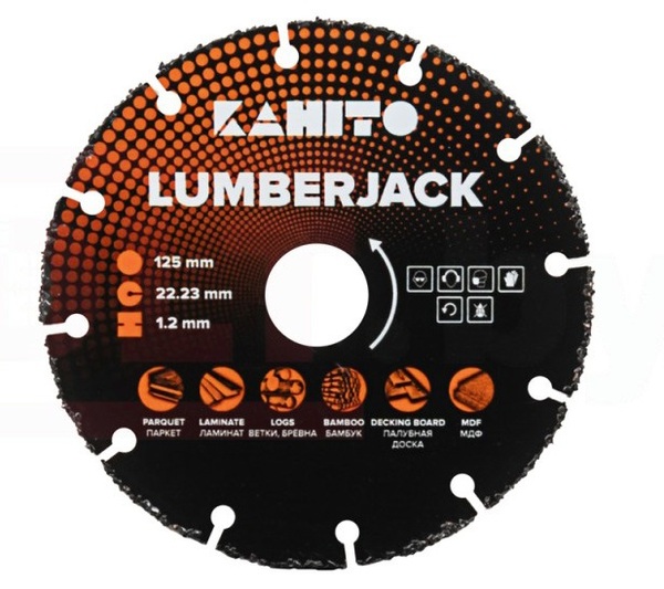 Диск алмазный по дереву KAHITO Lumberjack 125мм 00-00002948