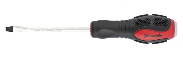 Отвертка ударная Matrix SL8x150 мм, CrV, 2к рукоятка 19117