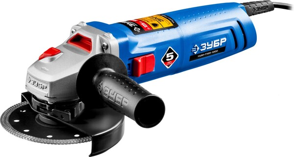 Угловая шлифмашина ЗУБР Профессионал 1000 Вт, d125 мм, УШМ-П125-1000