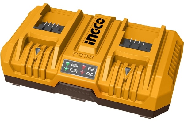 Зарядное устройство двойное 2х20B 4A+4А INGCO FCLI2082 INDUSTRIAL