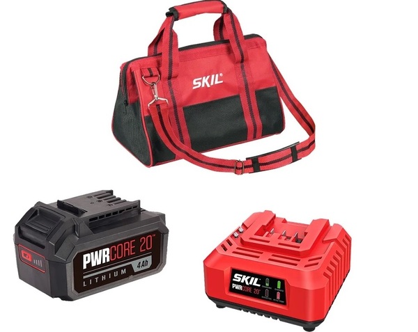 Аккумуляторный набор SKIL ЗУ SC0060  60W  + АКБ BY5196  4Ач  + сумка 9-1-012