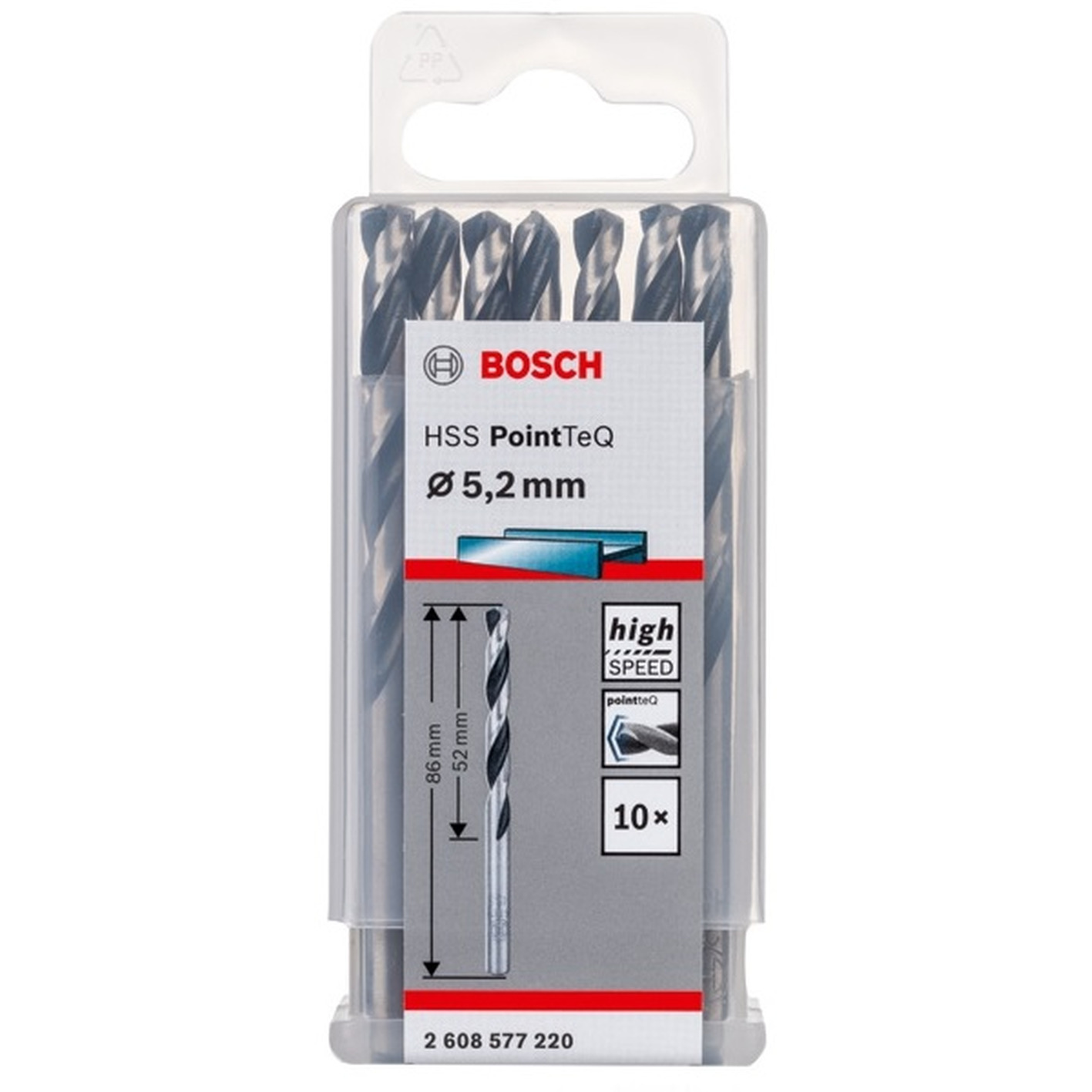 Сверло по металлу Bosch PointTeQ 5,2мм 2608577220